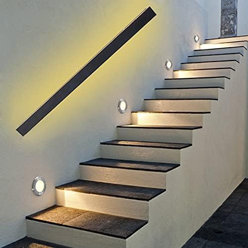 Wandleuchte, LED-Wandleuchten, 120 cm lang, warmweißes Licht, Innenbeleuchtung, schwarz(80cm)