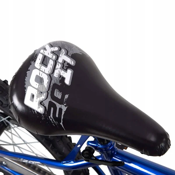 Huffy Rock It Boys Bike, 20 Inch, Royal Blue, Durable Steel Frame, Easy Assembly, Coaster Brake