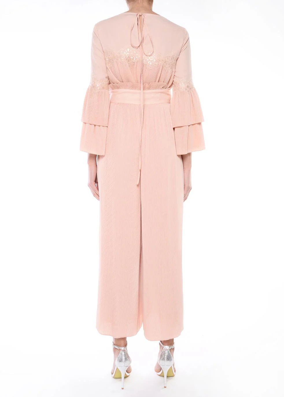 Kyla Nude Wide Leg Trousers
