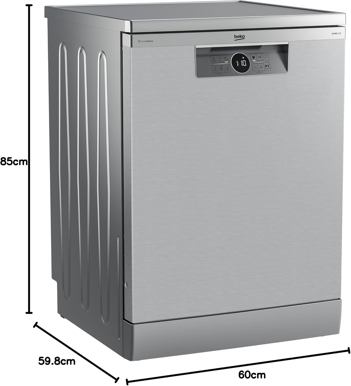 Beko BDFN26420W b300 freistehender Geschirrspüler, unterbaufhig, Platz für 14 Magedecke, Pro  Inverter Motor, TrayWash, HygieneIntense, 6 Programme, WaterSafe+, Wei