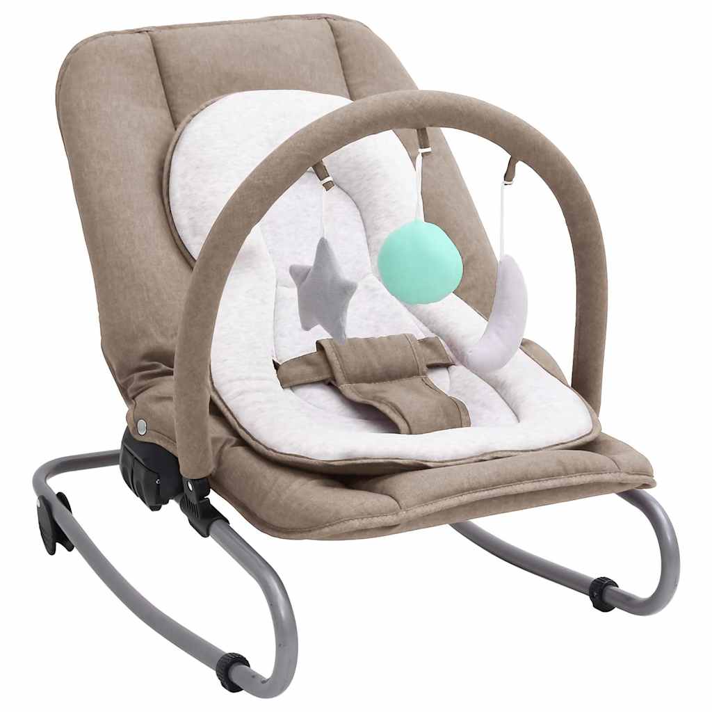 Sdraietta per Neonato in Acciaio – Colore Grigio Talpa, Struttura Robusta, Cintura di Sicurezza – Modello 10255