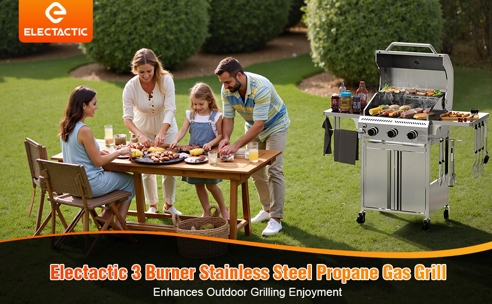 3 burner parpane grill,gas grill