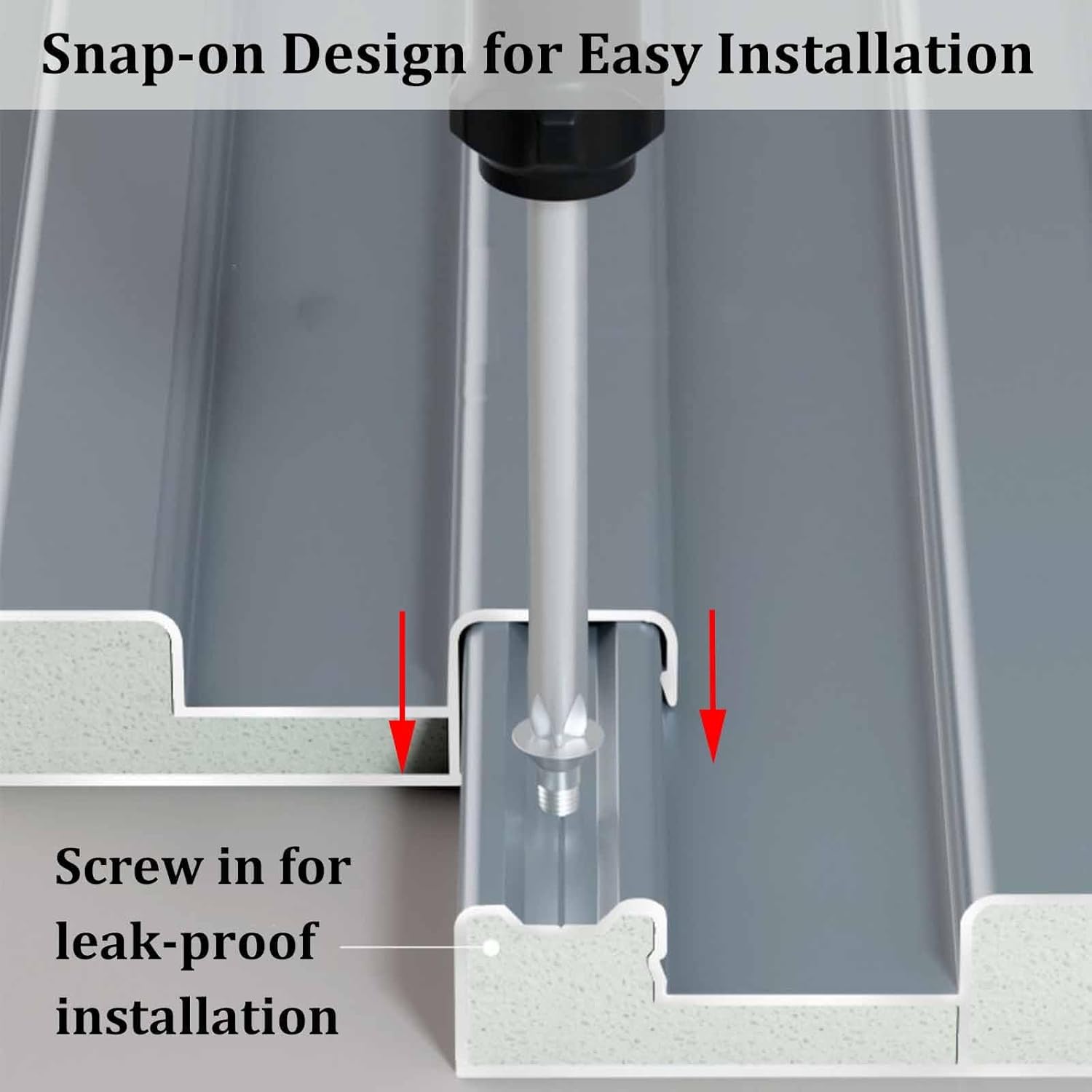 Strapazierfähige, isolierte Deckenpaneele, wasserdichte Wellblechplatten für den Außenbereich, ideal für Lagerung, Stall, Terrassen, Garagen und Schuppen
