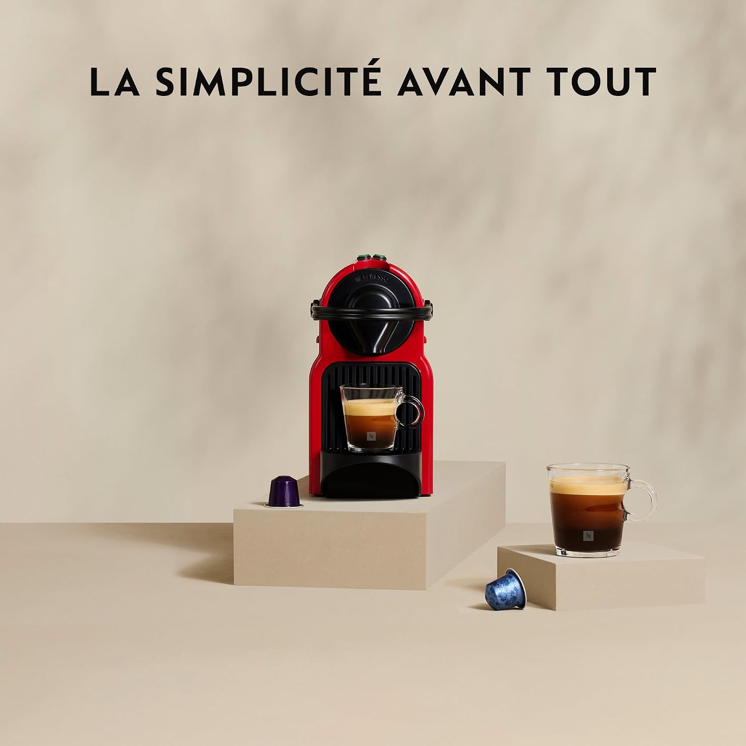 Krups macchina da caffè nespresso rossa automatica da 19 bar yy1531fd