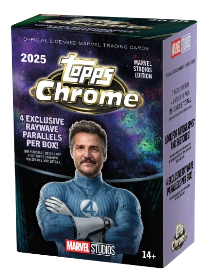 Topps 2025 Chrome Marvel Studios Cinema Blaster Box