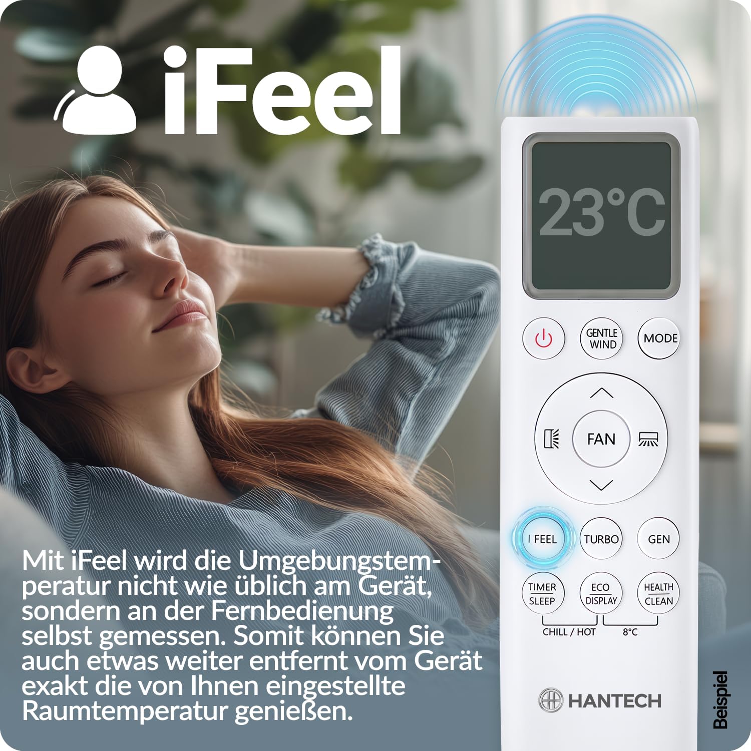 HANTECH Multi Split Klimaanlage H-PRO Inneneinheit 9000 BTU weiß
