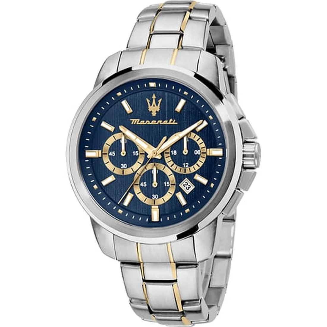 Orologio Maserati Successo crono in acciaio dettagli oro R8873621016