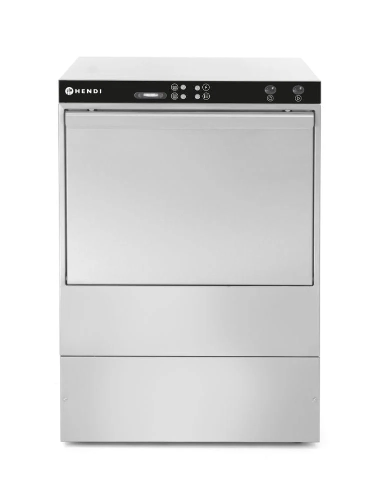 HENDI Tischgeschirrspüler, 6,6 kW, 830 mm, 400 V, Silber, Geschirrspülmaschinen, Gläserspüler, 570x600x(H), Edelstahl