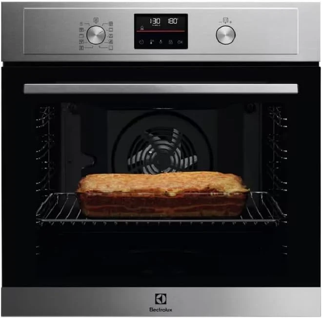 Electrolux EOF4P46X Multifunktions-Backofen, 72 l, 589 x 594 x 569 mm, Klasse A+, SurroundCook, Pyrolytische Reinigung, Edelstahl Anti-Fingerabdruck