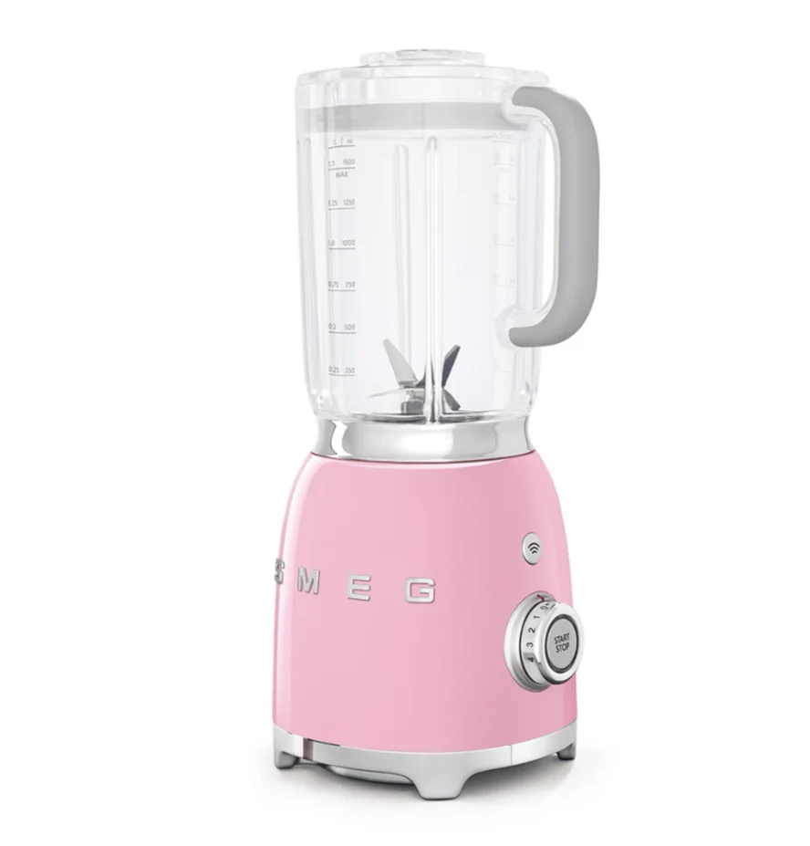 Smeg Frullatore Rosa – Design Anni ’50, Modello BLF01PKEU