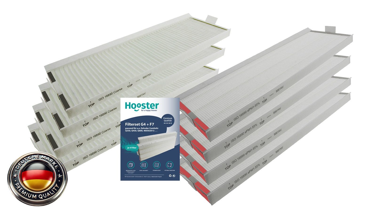 Luftfilter für Zehnder ComfoAir Q350 (NICHT ComfoAir 350) / Q450 / Q600