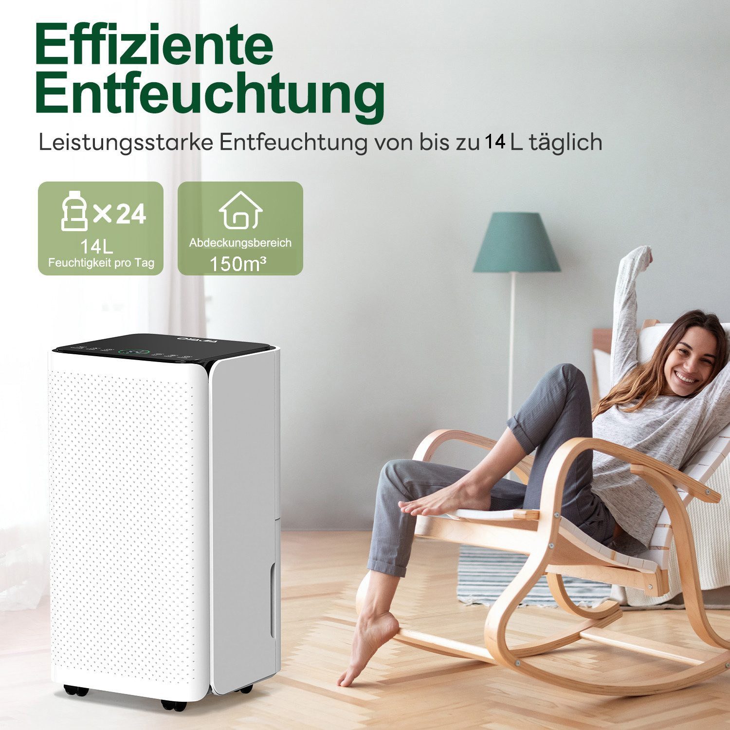 Luftentfeuchter Luftentfeuchter 14L Raumentfeuchter Entfeuchtungsgerät