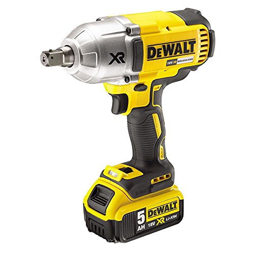 DeWalt DCF899P2 QW Trapano avvitatore a impulsi attacco 1/2" a batteria, 18V, 5.0 Ah, motore Brushless : Fai da te