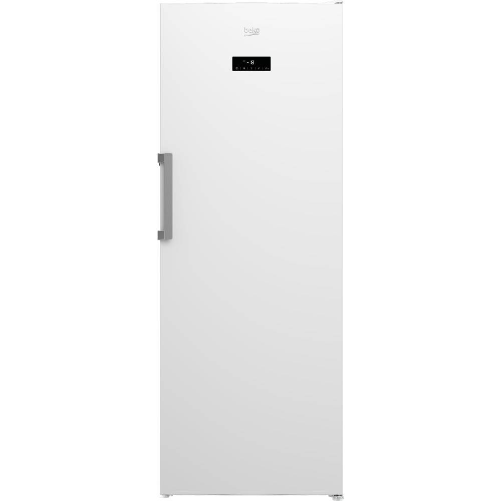 Gefrierschrank 404 l No Frost mit Schnellgefrierfunktion und Multifunktionsdisplay, 6 Schubladen und 2 Fächer, 36 dB, für unbeheizte Räume, Weiß