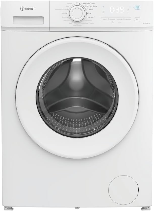 Lavatrice A Libera Installazione IMA 762 MY TIME IT Vapore, Carica Frontale, 1200 Giri, Cestello Spazioso da 7 Kg, Inverter, Rapida, Efficiente, Classe Energetica A