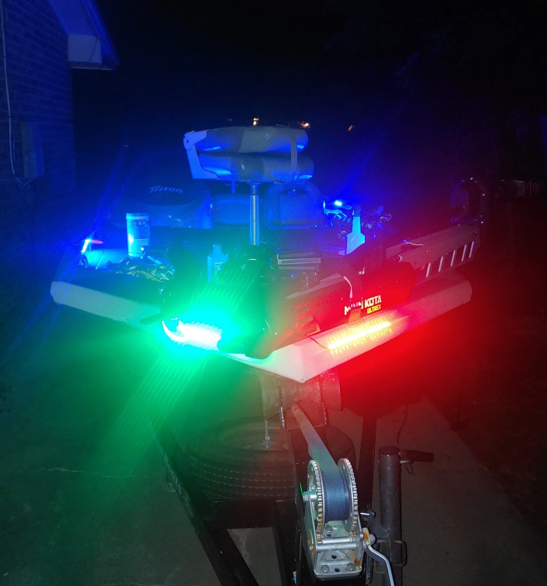 Red & Green Navigation Boat Light Strips, Marine, for Bass, Pontoon, Jon Boats