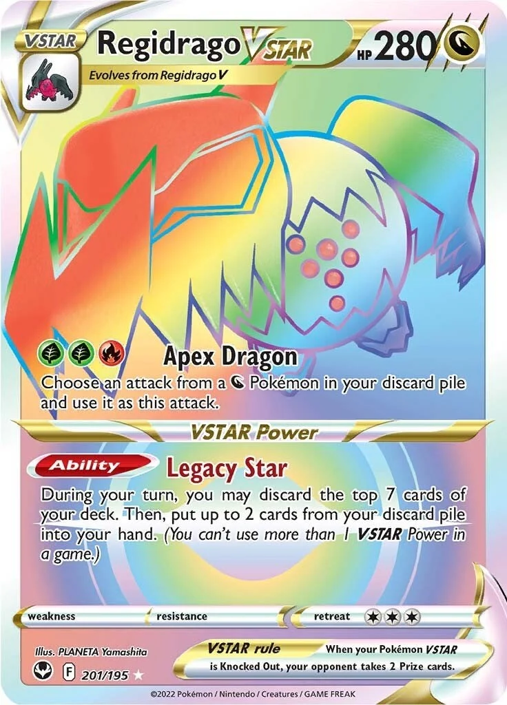 Regidrago VSTAR (Secret) (201/195) (SWSH12: Silver Tempest)