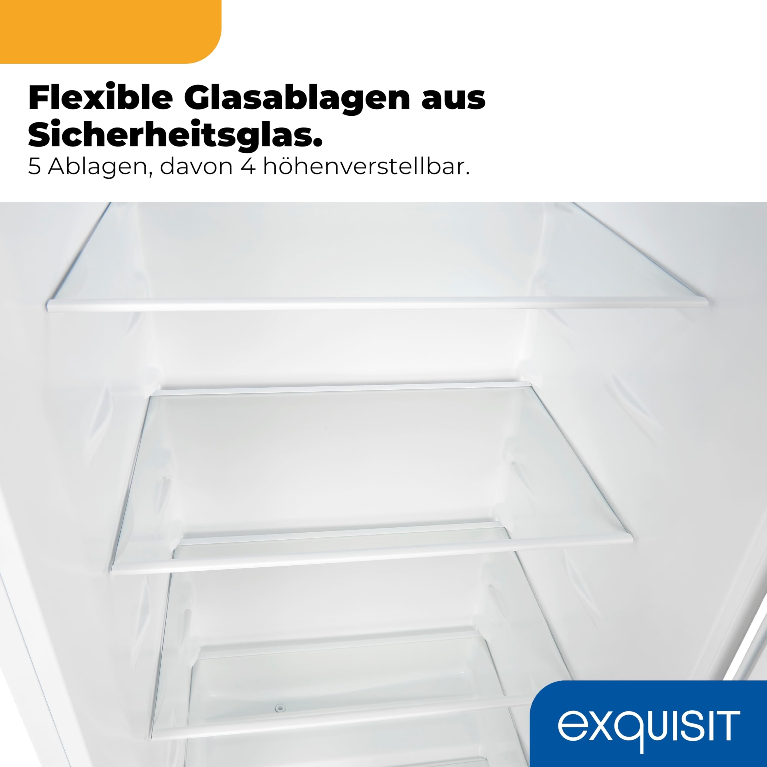 Vollraumkühlschrank 242 l, weiß, freistehend, 142,6 cm hoch, wechselbarer Türanschlag, Energieklasse E