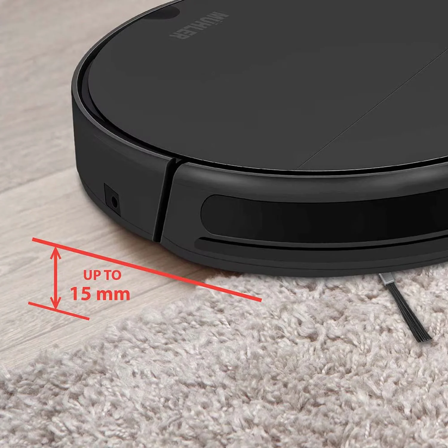 Robot Aspirapolvere Con Controllo Da Remoto 1400pa 28w Nero