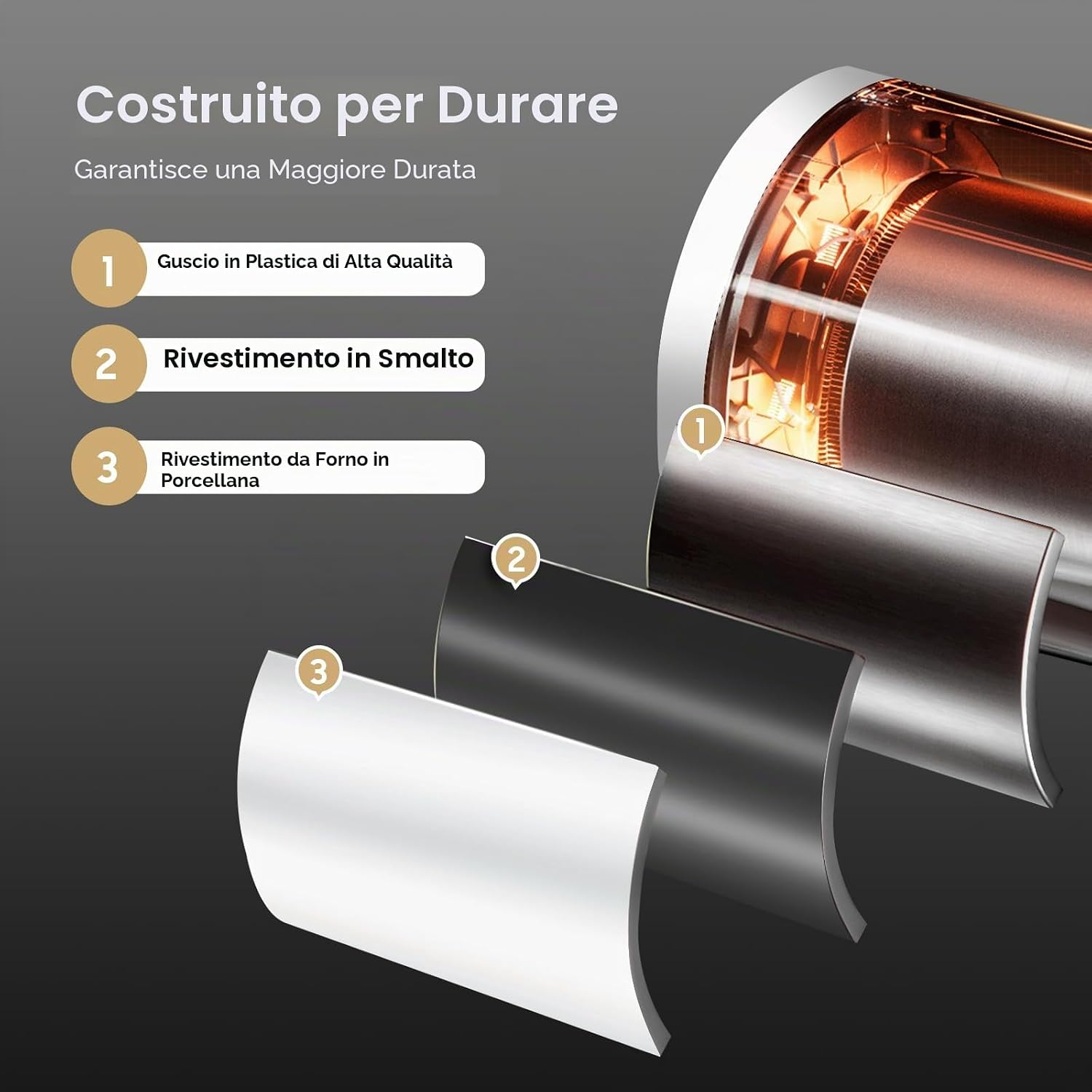 Scaldabagno elettrico verticale da 50 l, 2000 W, Boiler Elettrico, Scaldacqua Elettrico, Scalda Acqua Istantanea, regolabile da 220 V, per cucina e bagno