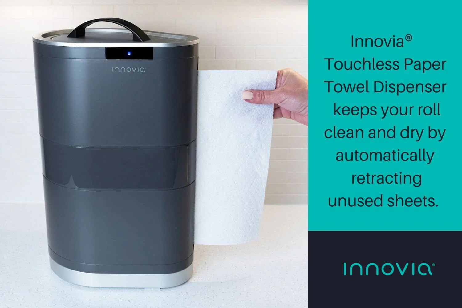 Innovia Countertop Touchless Paper Towel Dispenser in White