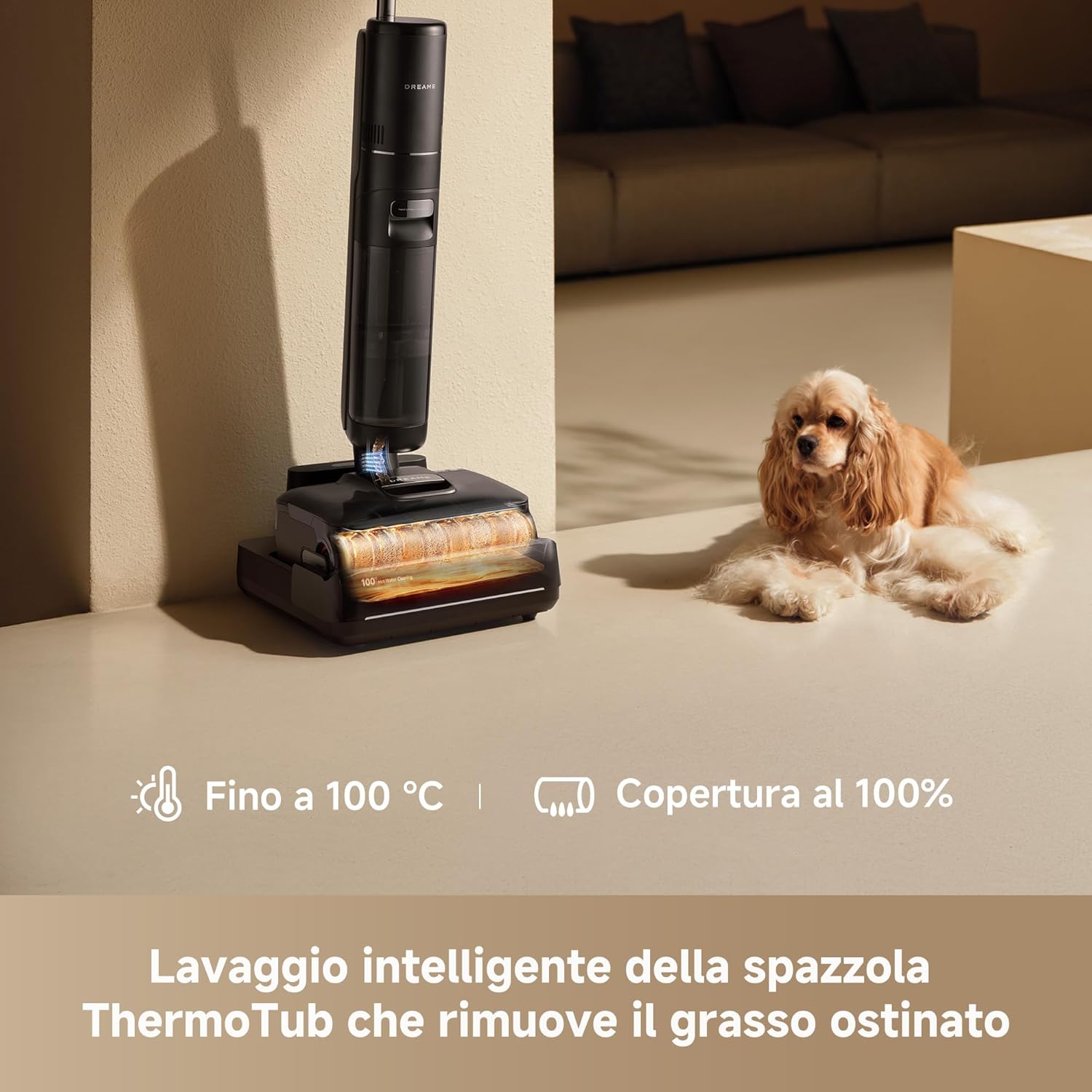 DREAME H15 Pro FoamWash Aspirapolvere Lavapavimenti, Pulizia Mirata, Dosaggio Intelligente Detergente, Braccio Robotico IA 2.0, TangleCut 2.0, Lavaggio Spazzola 100 °C, Asciugatura Intelligente