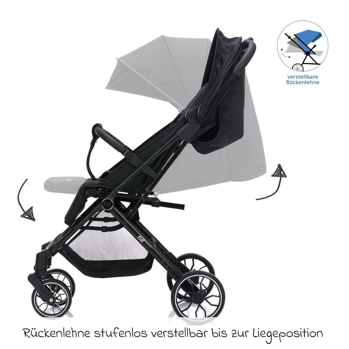 Kinder-Buggy Fill Rover - Schwarz