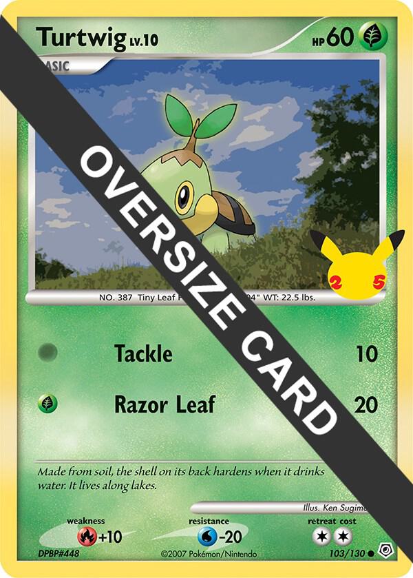 Turtwig - First Partner Pack (FPP) - OVERSIZED CARD