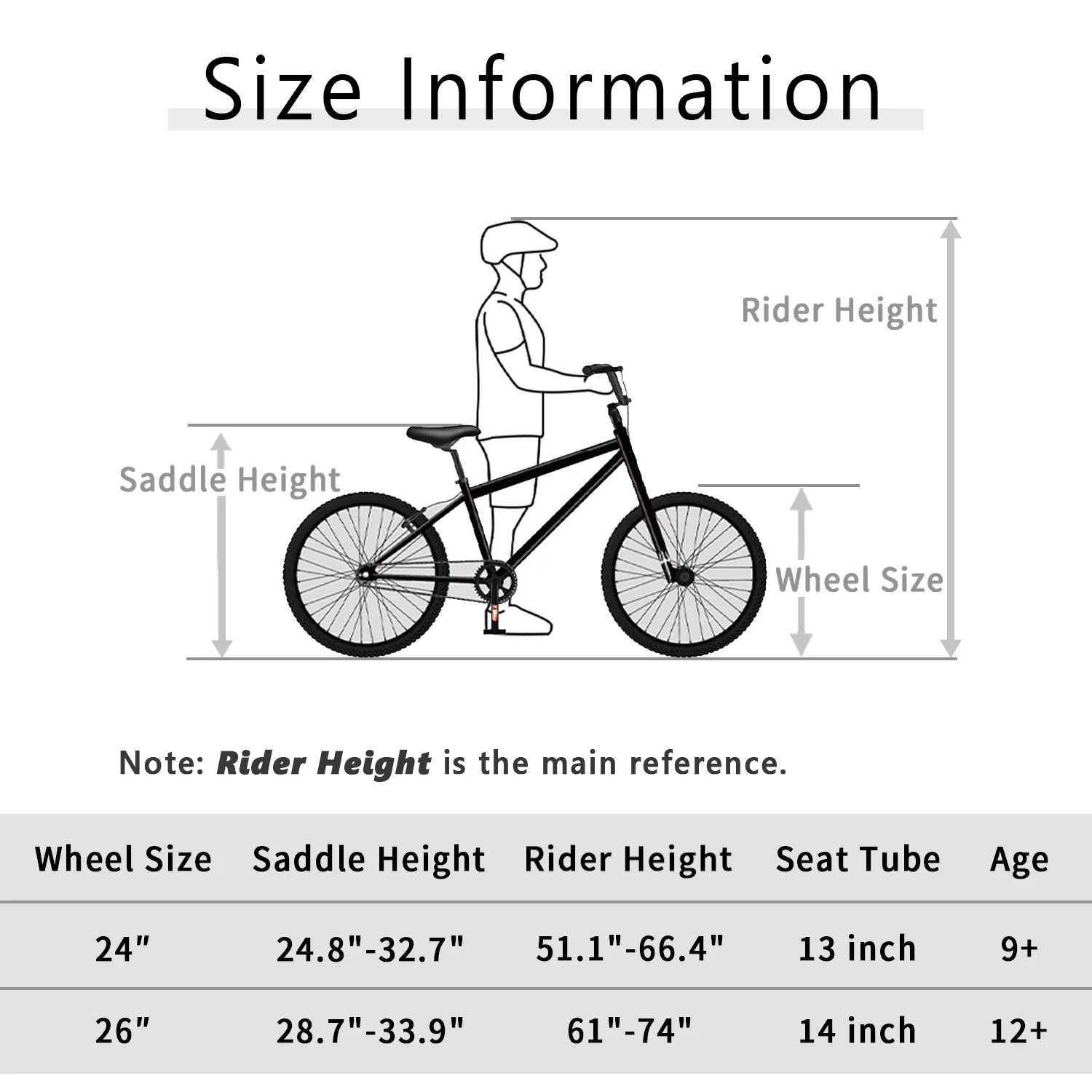 cubsala 24 Inch BMX Race Bike Trident Bicycles Beginner-Level to Advanced Riders with 2 Pegs Trick Cycling and Professional Riding, Black