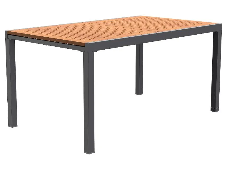 Alu-Gartentisch »Valencia«, ausziehbar, braun