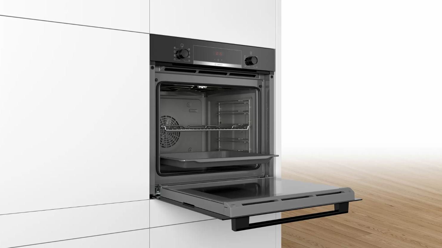 Backofen Bosch Backofen HBA553BA0 Einbauherd mit 3D Heißluft, 71 Liter