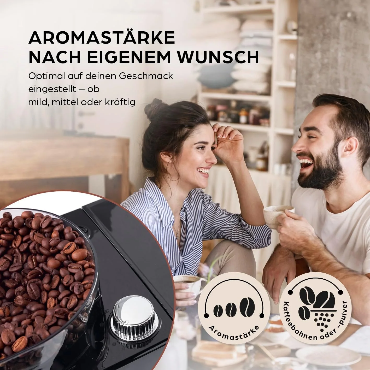 Barista filterkoffiezetapparaat met verstelbare molen & thermoskan | Warmhoudfunctie, 24-uurs timer & permanent filter | Voor 10 koppen koffie | Koffiezetapparaat voor bonen & poeder [roestvrij staal]