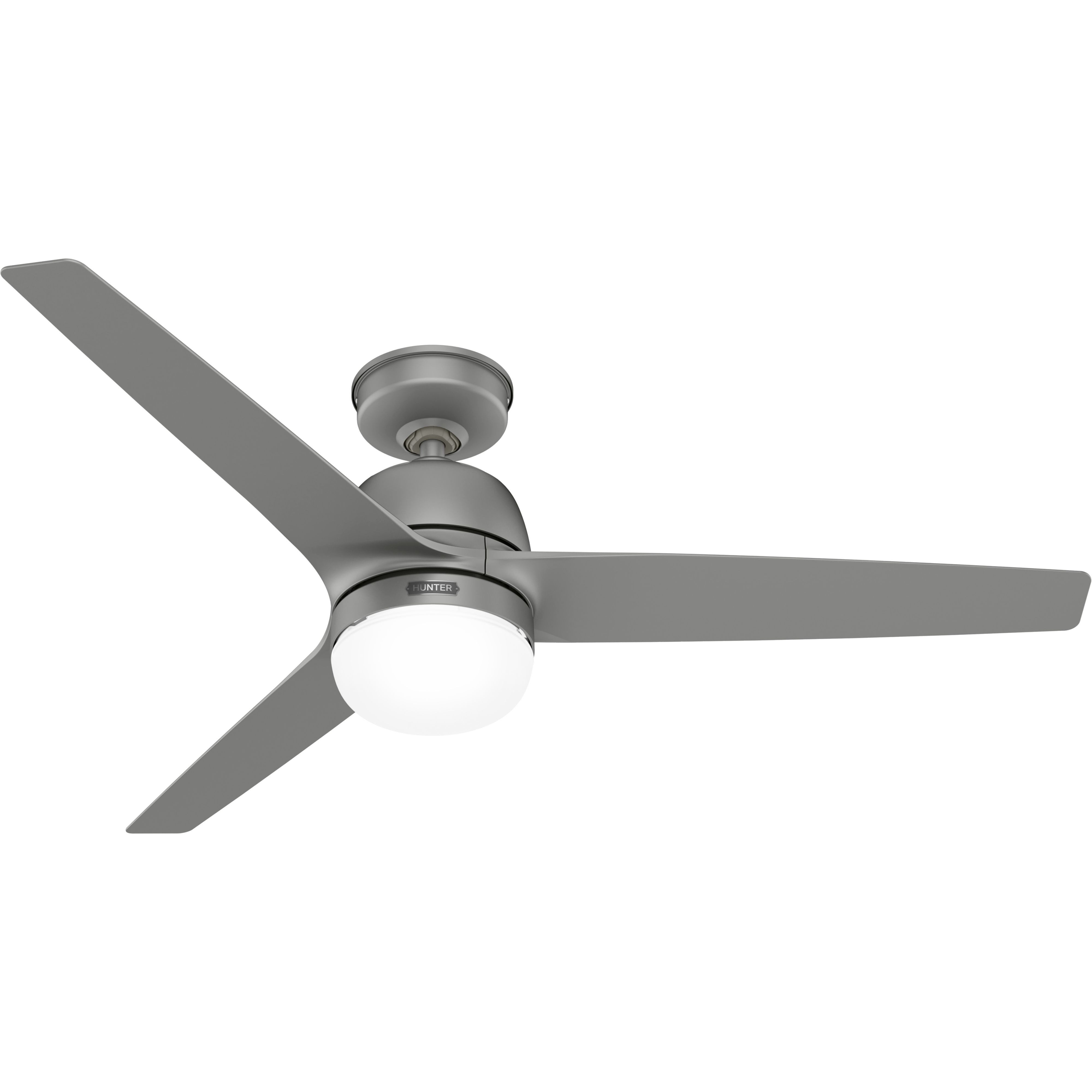 Deckenventilator Outdoor Deckenventilator Seawave Silber mit Licht