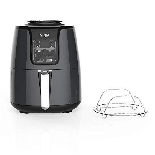 Freidora de Aire Ninja AF101, 4 Cuartos, Negro/Gris