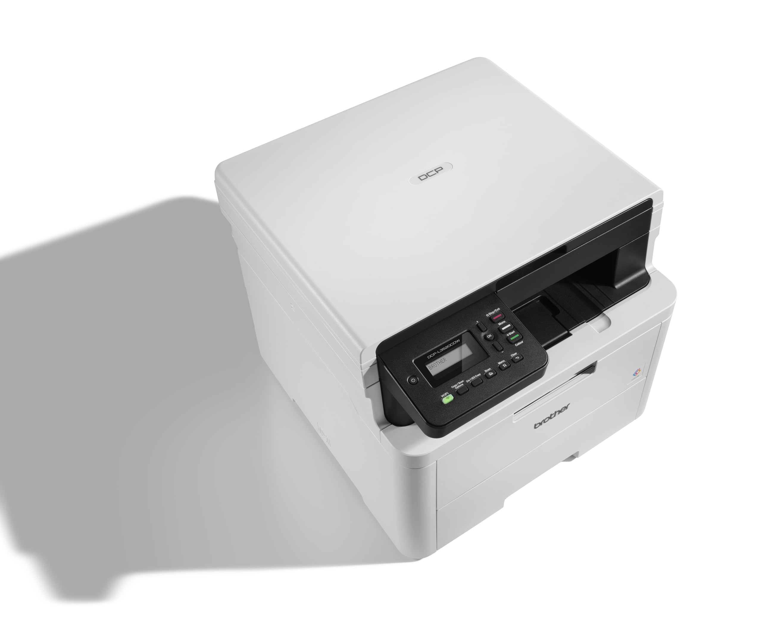 Kompaktes 3-in-1 Farb-LED Multifunktionsgerät DCP-L3520CDW mit WLAN, Drucken Kopieren Scannen, 18 S/min