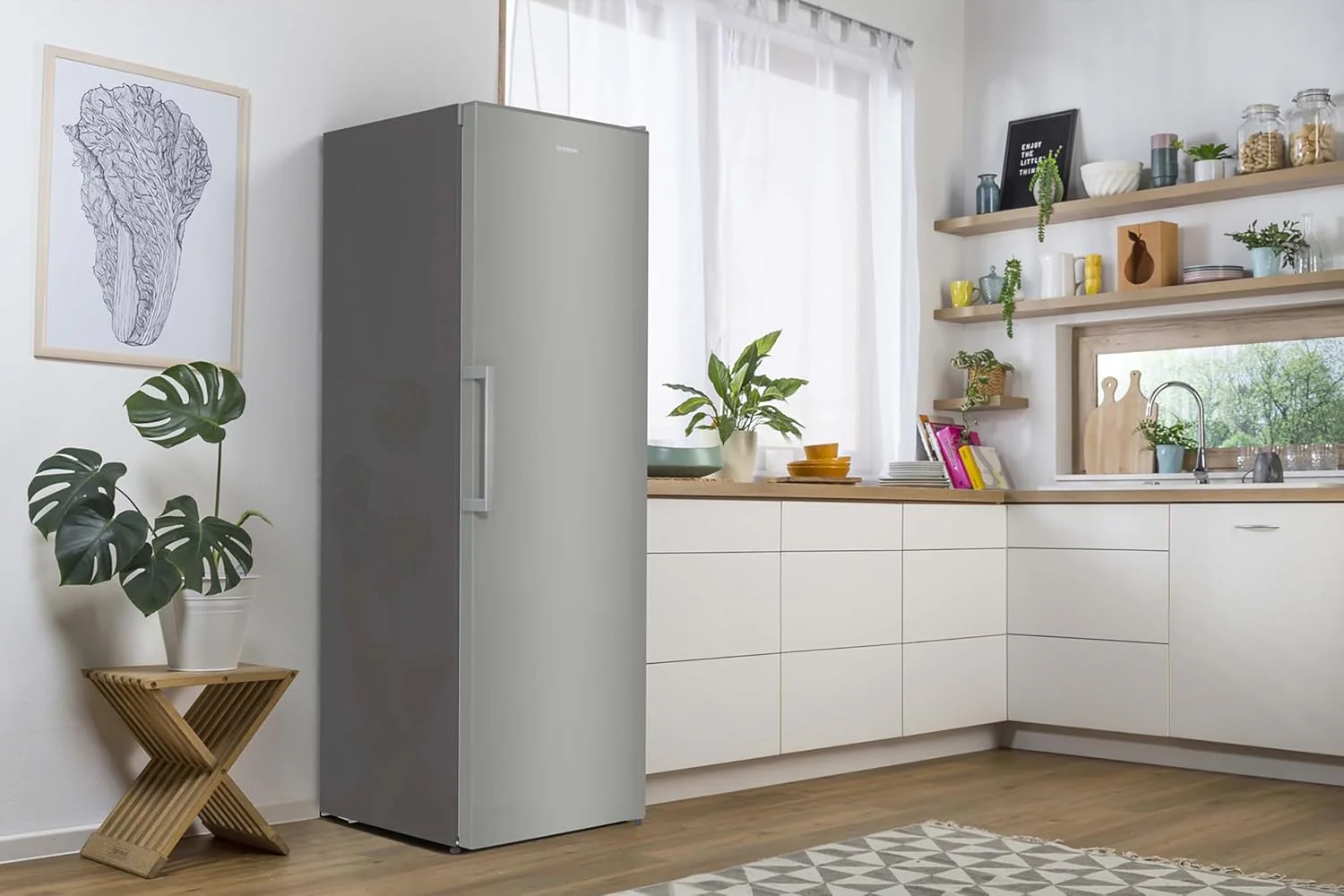 Gorenje R 619 DAXL6 Koelkast/AdaptTech/FreshZone/Snelkoelfunctie/Ventilatiekoelsysteem/LED Display/398l/185cm/EEK D/Roestvrij staal