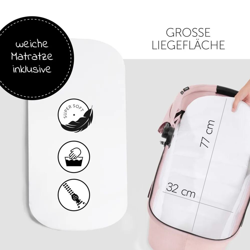 Kombi-Kinderwagen Vision X Duoset Silver - Melange Rose