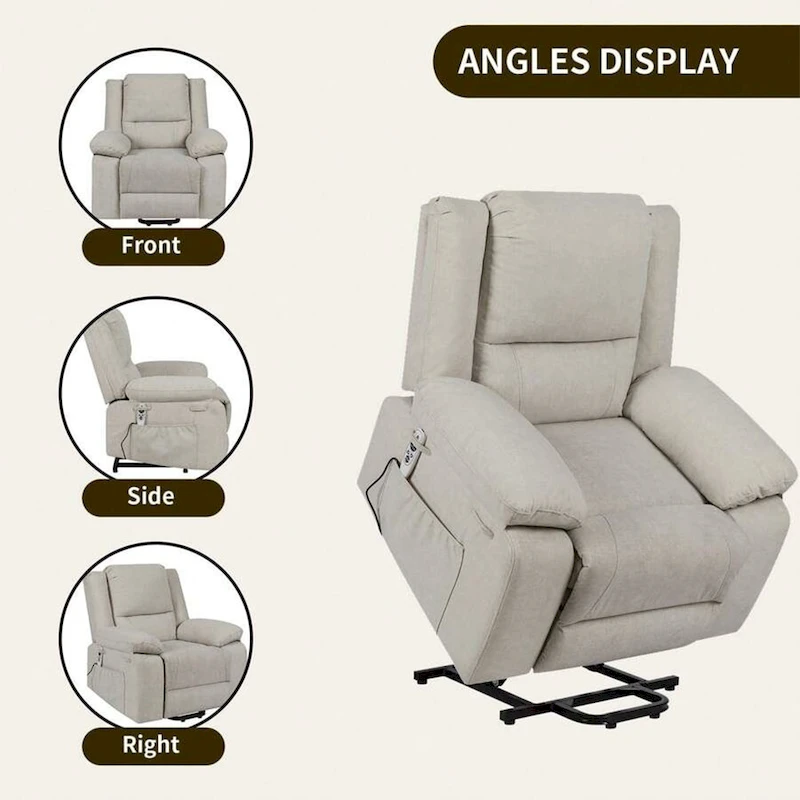 Electric Massage Power Recliner Chair, Multi-function Lifting, Timing