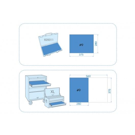 Modulo schiuma   PP 20 chiavi combinate leggere : Fai da te