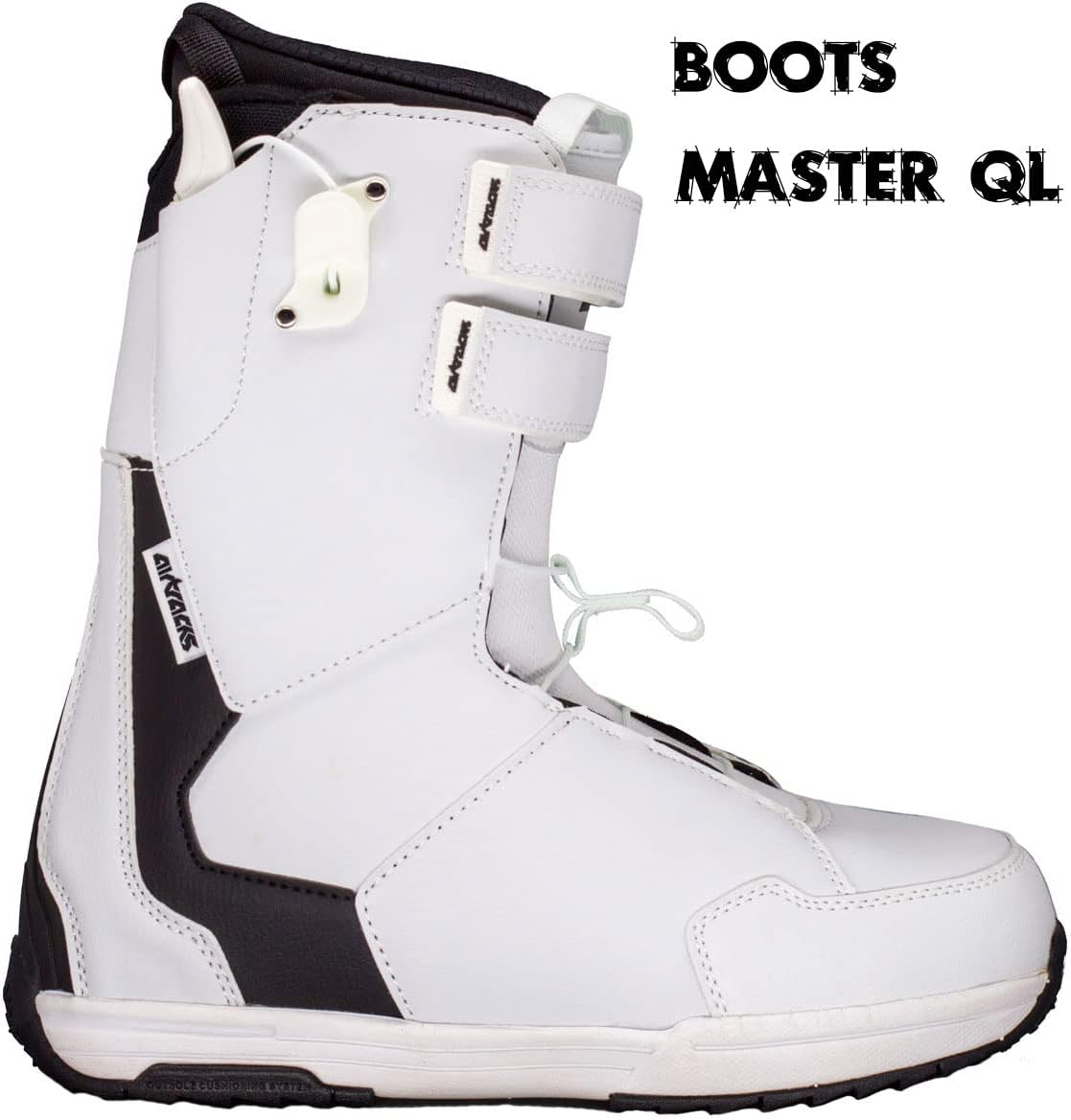 Airtracks Damen Snowboard-Set Akasha Flat Zero Rocker + Bindung Master W Fastec + Boots + Sb Bag 144 147 150 153 cm