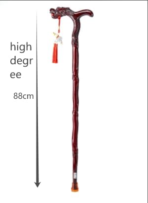 Hölzerner Rohrstockmessstabkopf Drache Wanderstift Mahagoni Rote Rohrkrücken, die Schwarze Rohrstock führen, liefert ältere ältere Menschen für ältere Menschen, Senioren