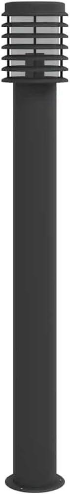 3 Stück Wegeleuchten Schwarz 110 cm Edelstahl IP44 Wetterfeste Pollerleuchte mit Diffusor für Garten Terrasse Außenbeleuchtung