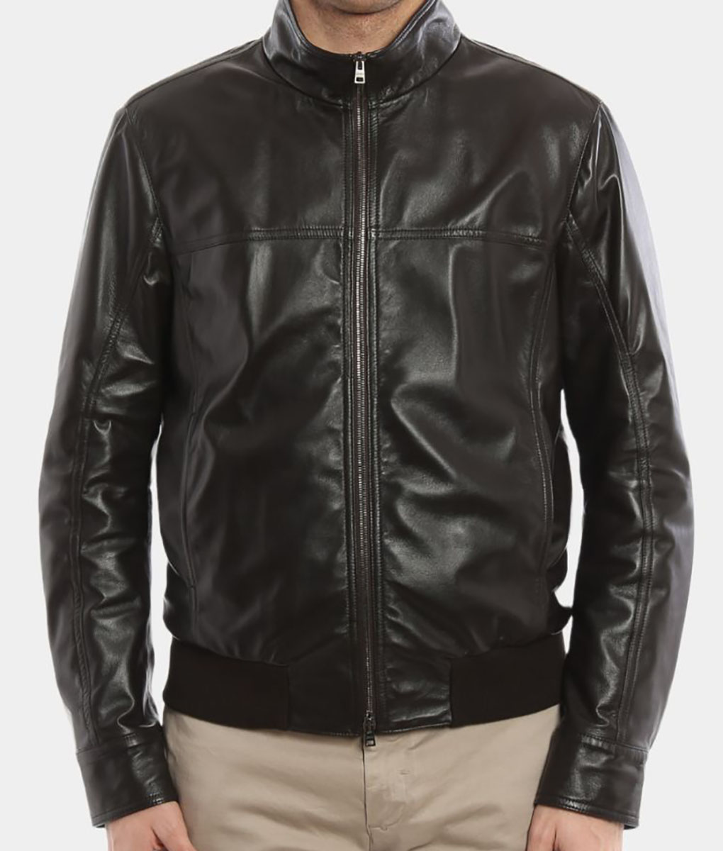 Charlie Black Leather Jacket