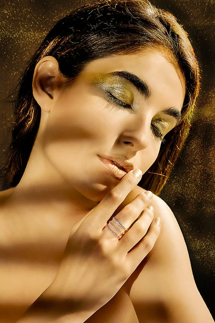 Anello Ambrosia Gioielli fedina in oro bianco e zirconi AAZ 143 B