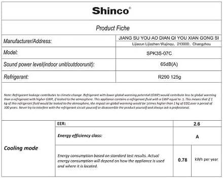 SHINCO Mobile Klimaanlage mit Abluftschlauch, 9000BTU, 2,6 kW, Kühlen&Ventilieren&Entfeuchten, Mobiles Klimagert mit Schlafmodus, Raumgre bis 22㎡, 24-Stunden-Timer