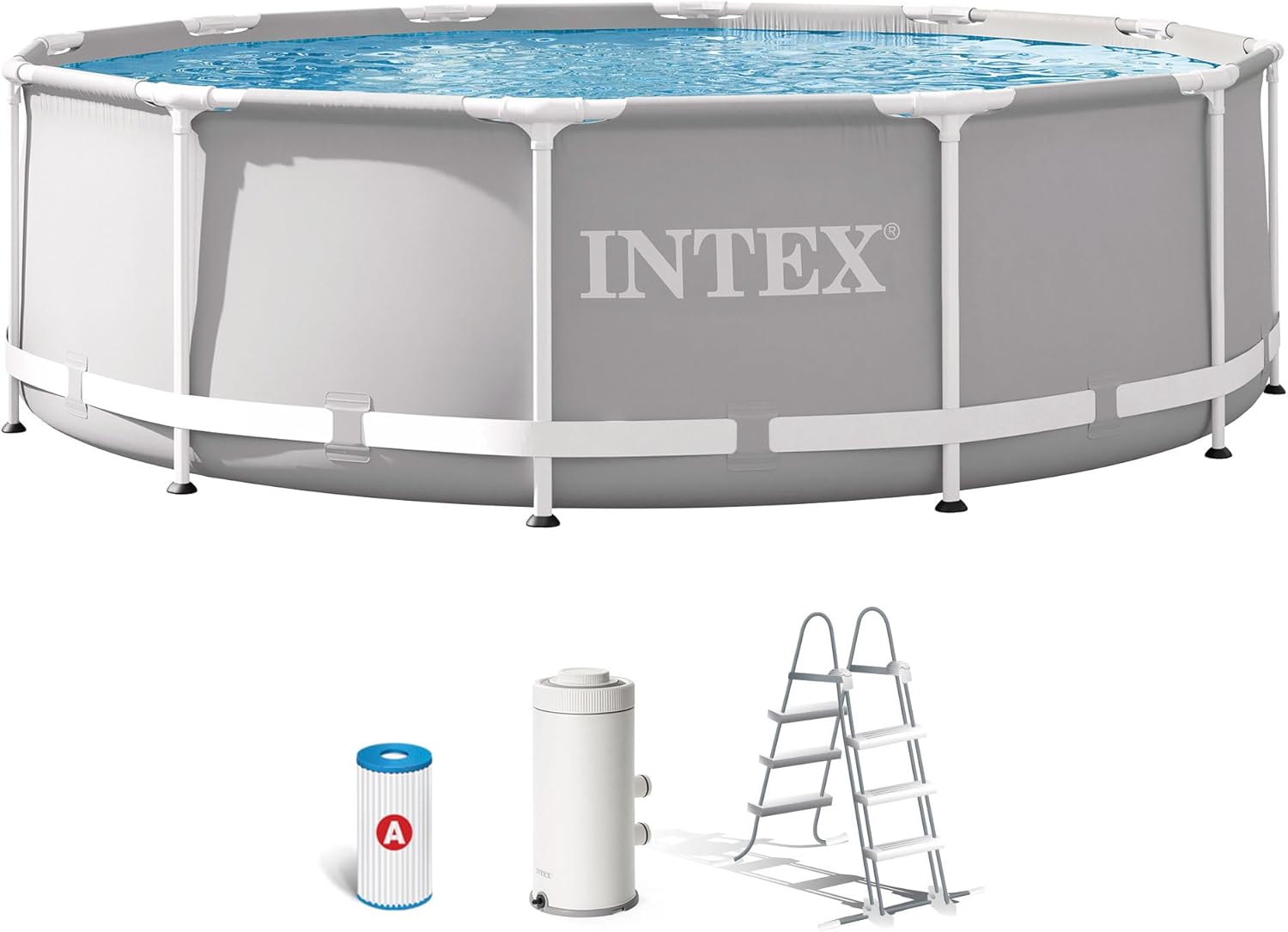 Intex 26716NP - Piscina redonda desmontable intex prisma frame 366x99 cm con depuradora