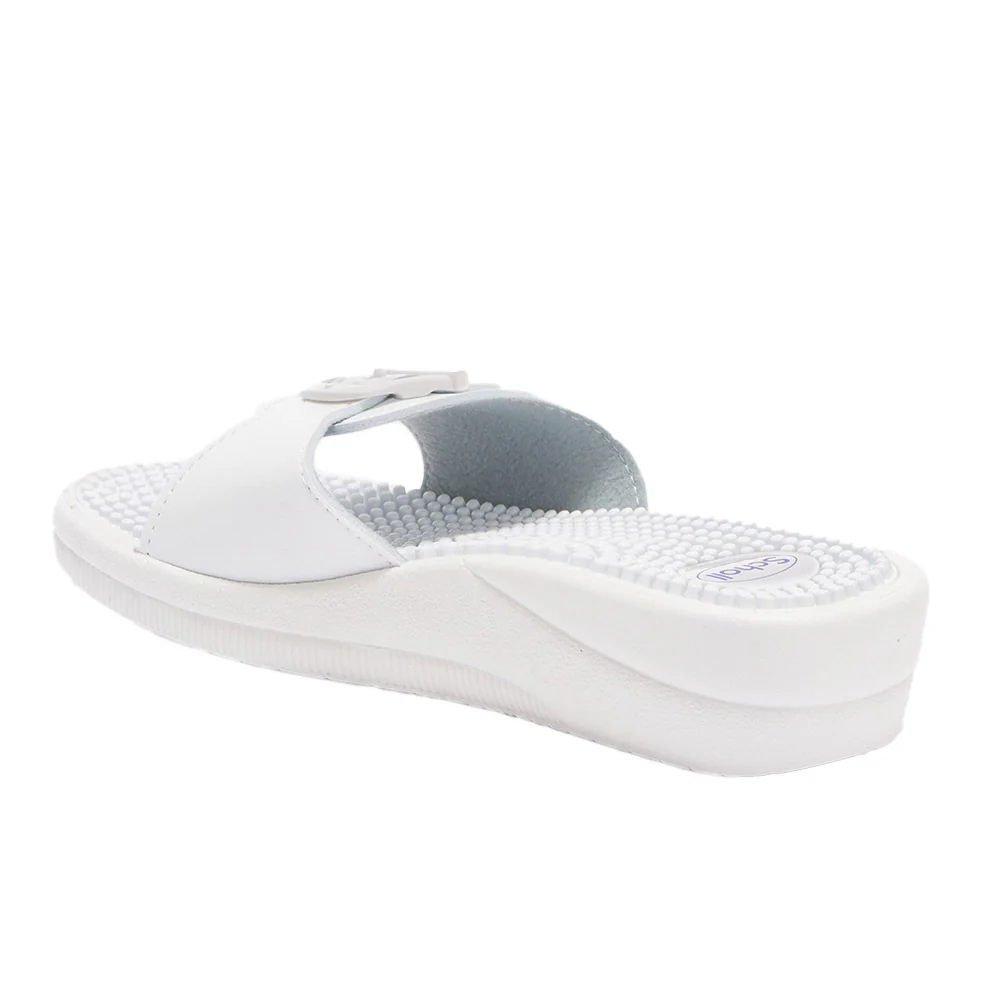 Scholl New Massage White Pantolette