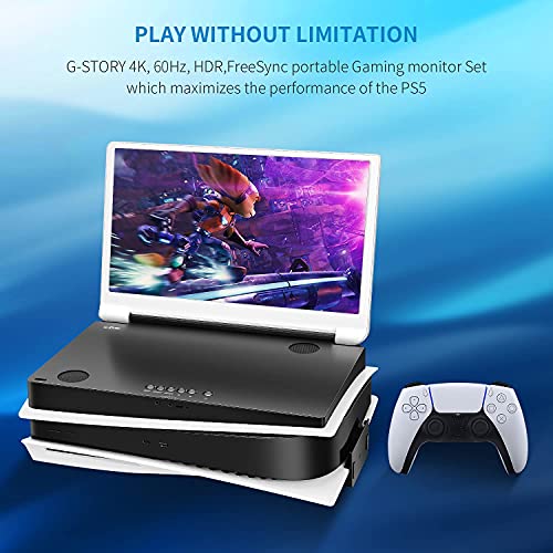 G STORY 15.6'' Monitor portatile per PS5, schermo portatile UHD 4K IPS per PS5 (non incluso) con due HDMI, HDR, Freesync, modalità di gioco : Amazon.it: Informatica