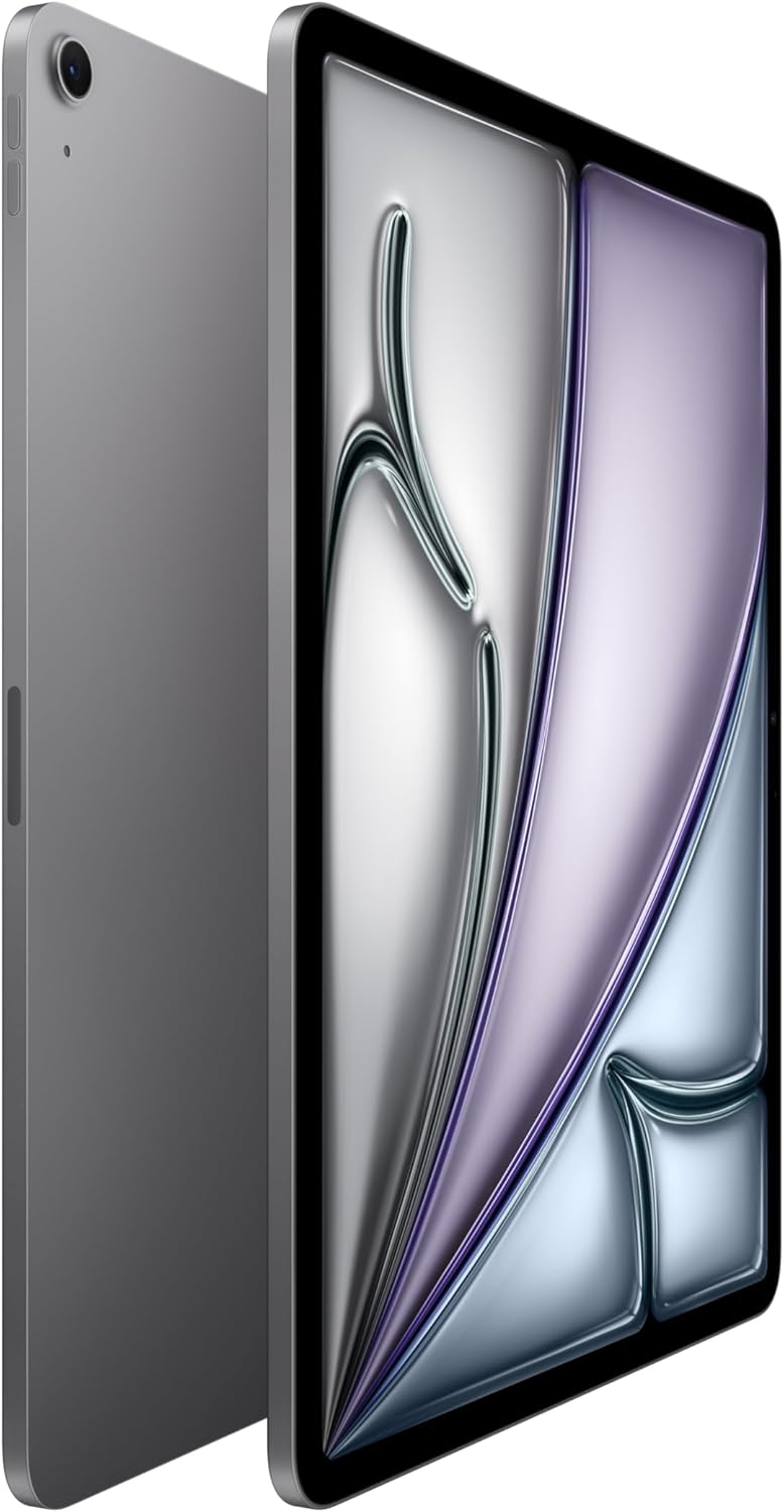 iPad Air 13'' con chip M3:  Intelligence, 128 GB, fotocamera frontale e posteriore da 12MP, Wi-Fi 6E, Touch ID, un giorno intero di batteria — Grigio siderale