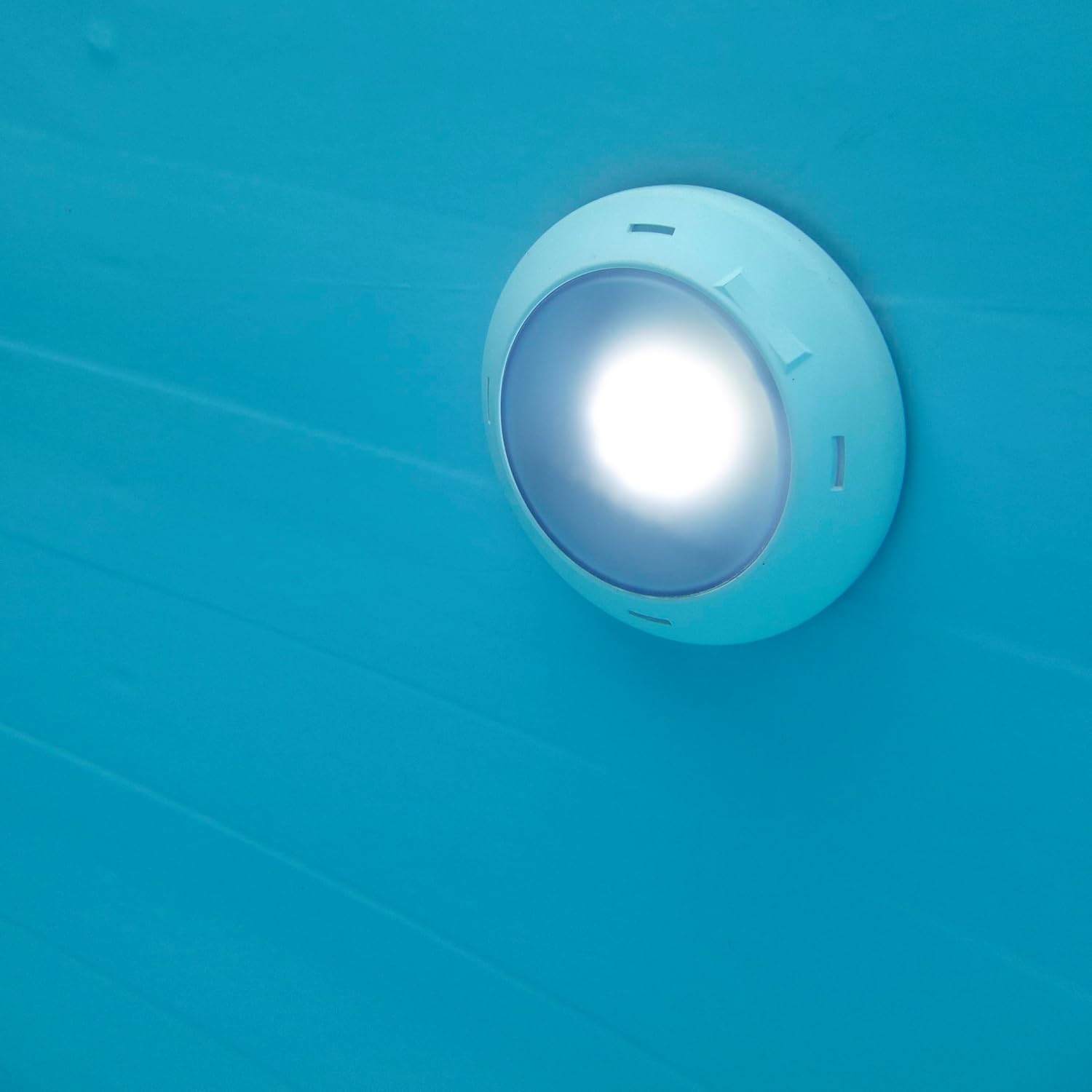 Gre PLWPB - LED-Scheinwerfer für aufgestellte Echtholz- und Composite-Pools, Farbe weiß